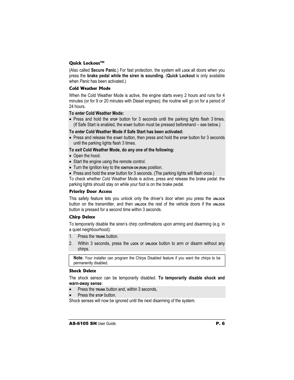 Autostart AS-6105 User Manual | Page 6 / 11