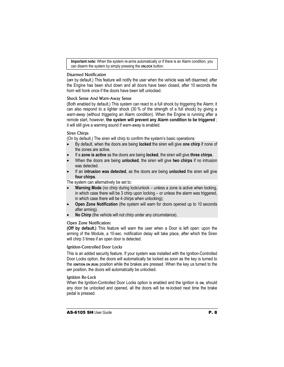 Autostart AS-6105 User Manual | Page 8 / 11