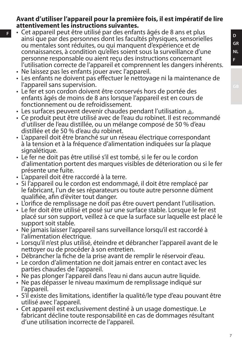 AEG DB5210 User Manual | Page 7 / 24