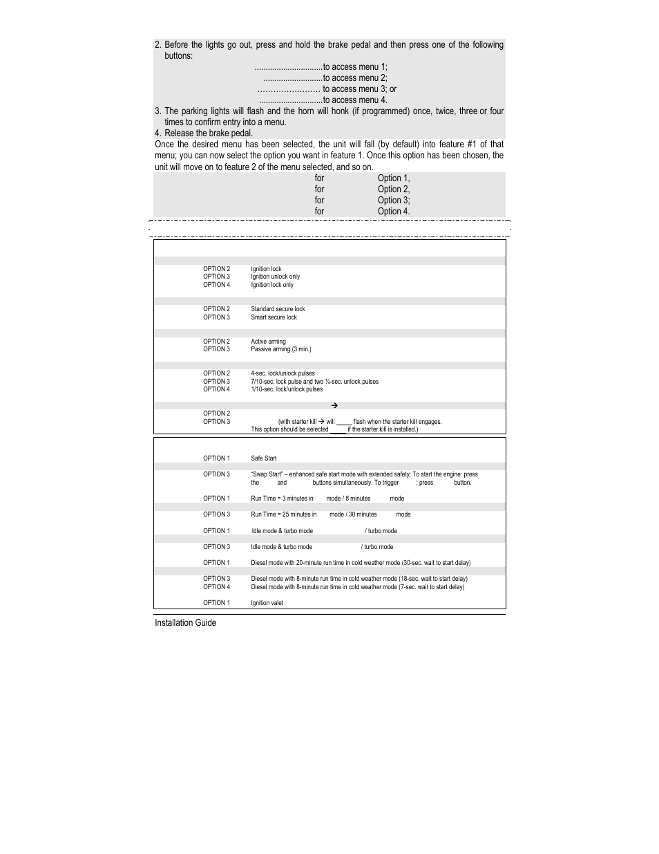 Programming options | Autostart AS-2775 User Manual | Page 17 / 34