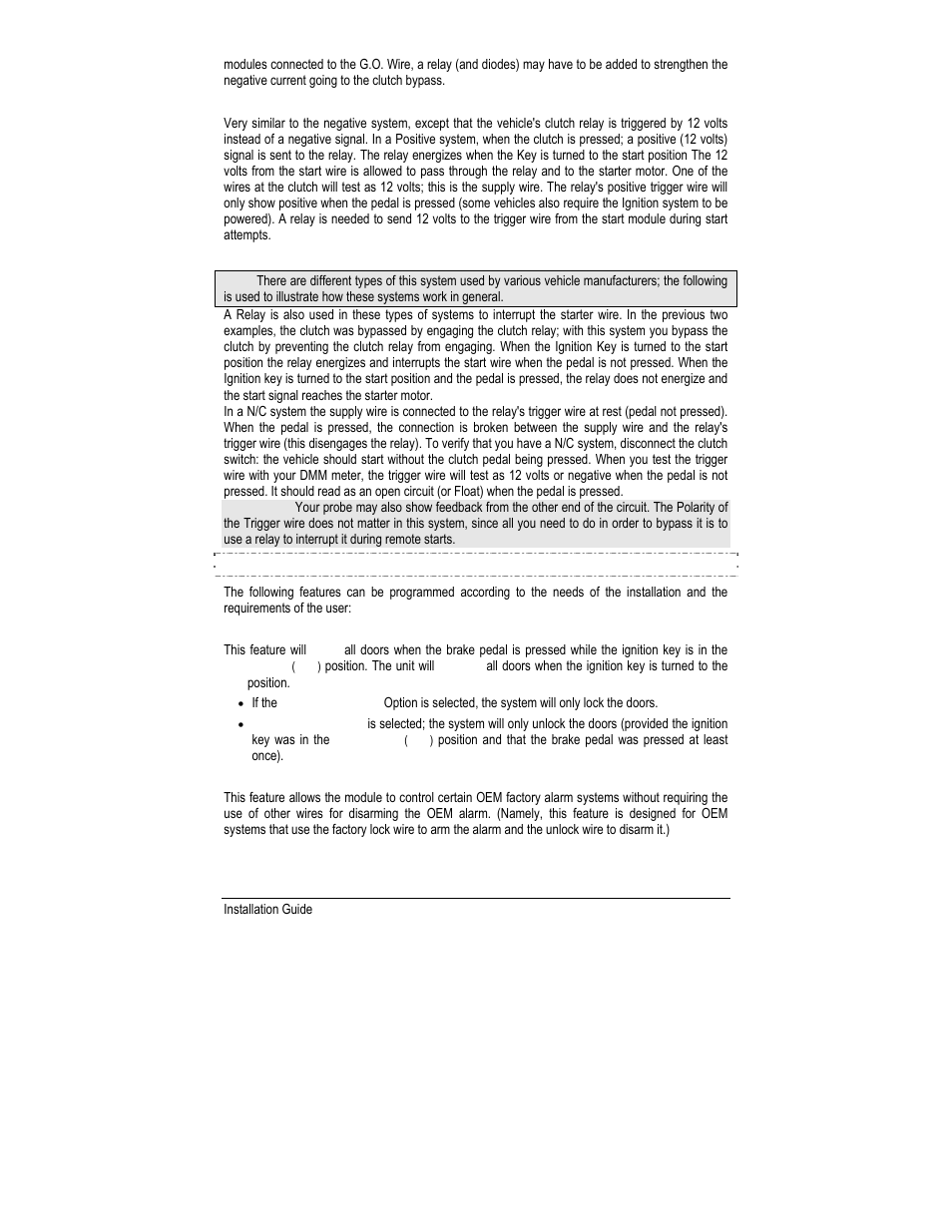 Installation-programmable features | Autostart AS-2775 User Manual | Page 21 / 34