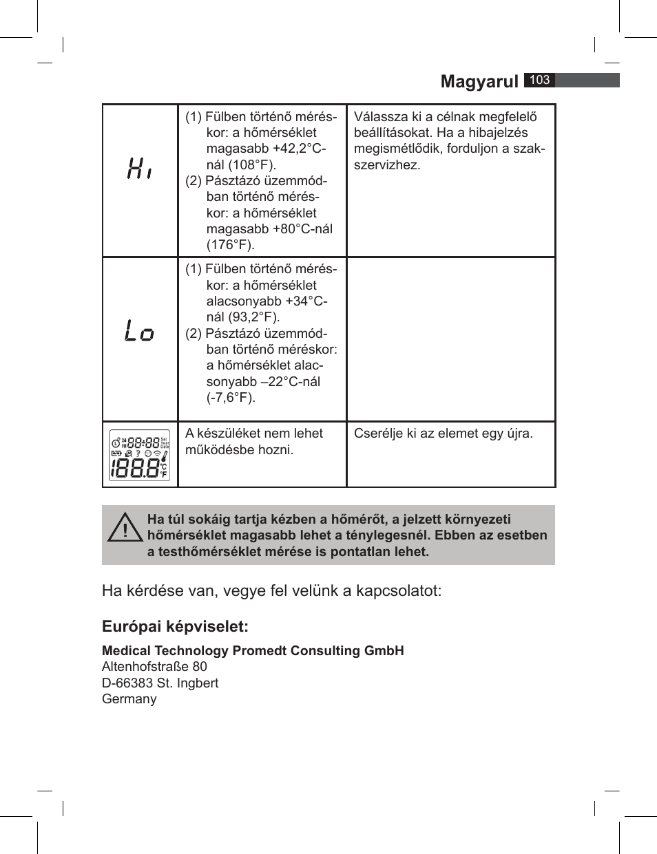 Magyarul | AEG FT 4919 User Manual | Page 103 / 114