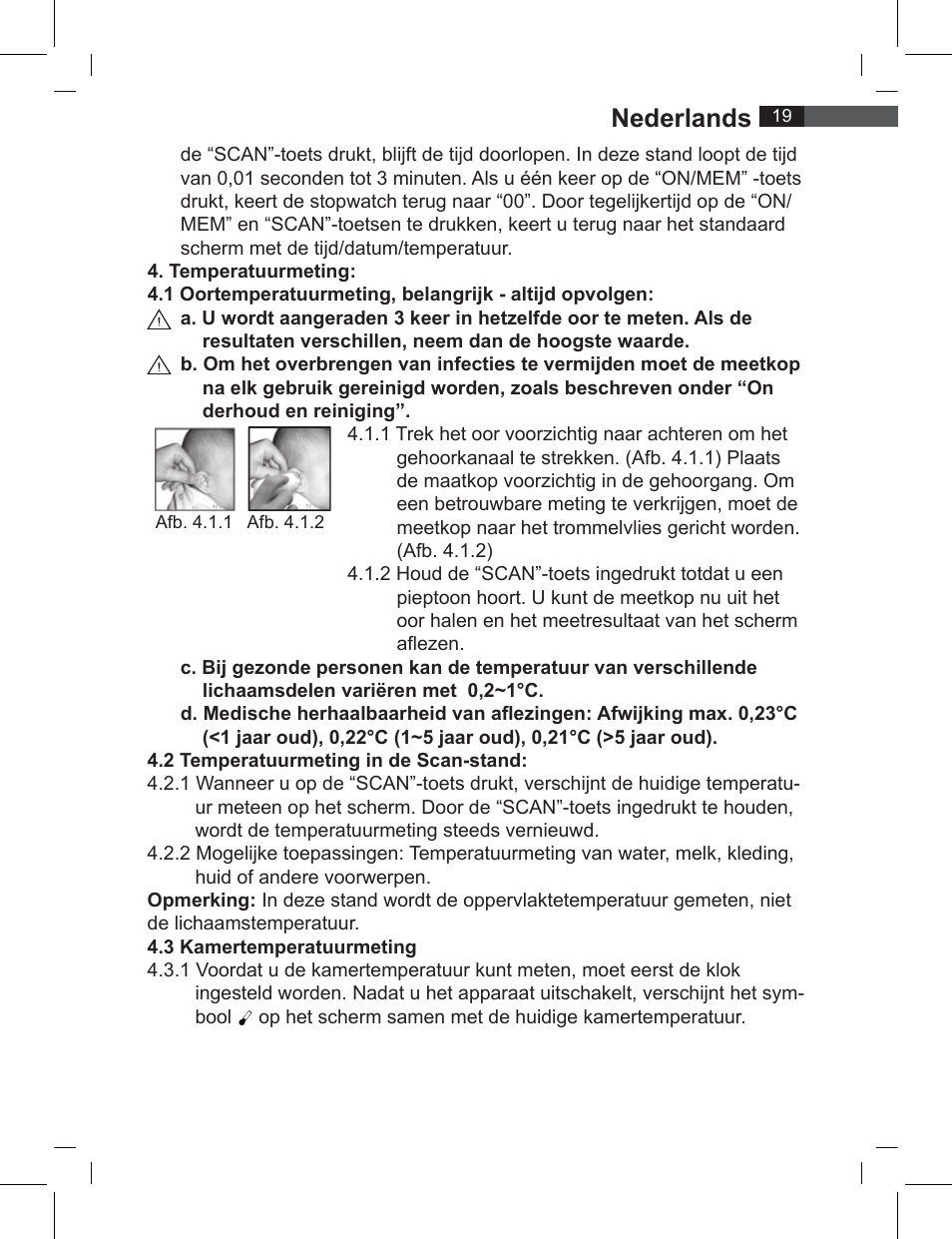 Nederlands | AEG FT 4919 User Manual | Page 19 / 114