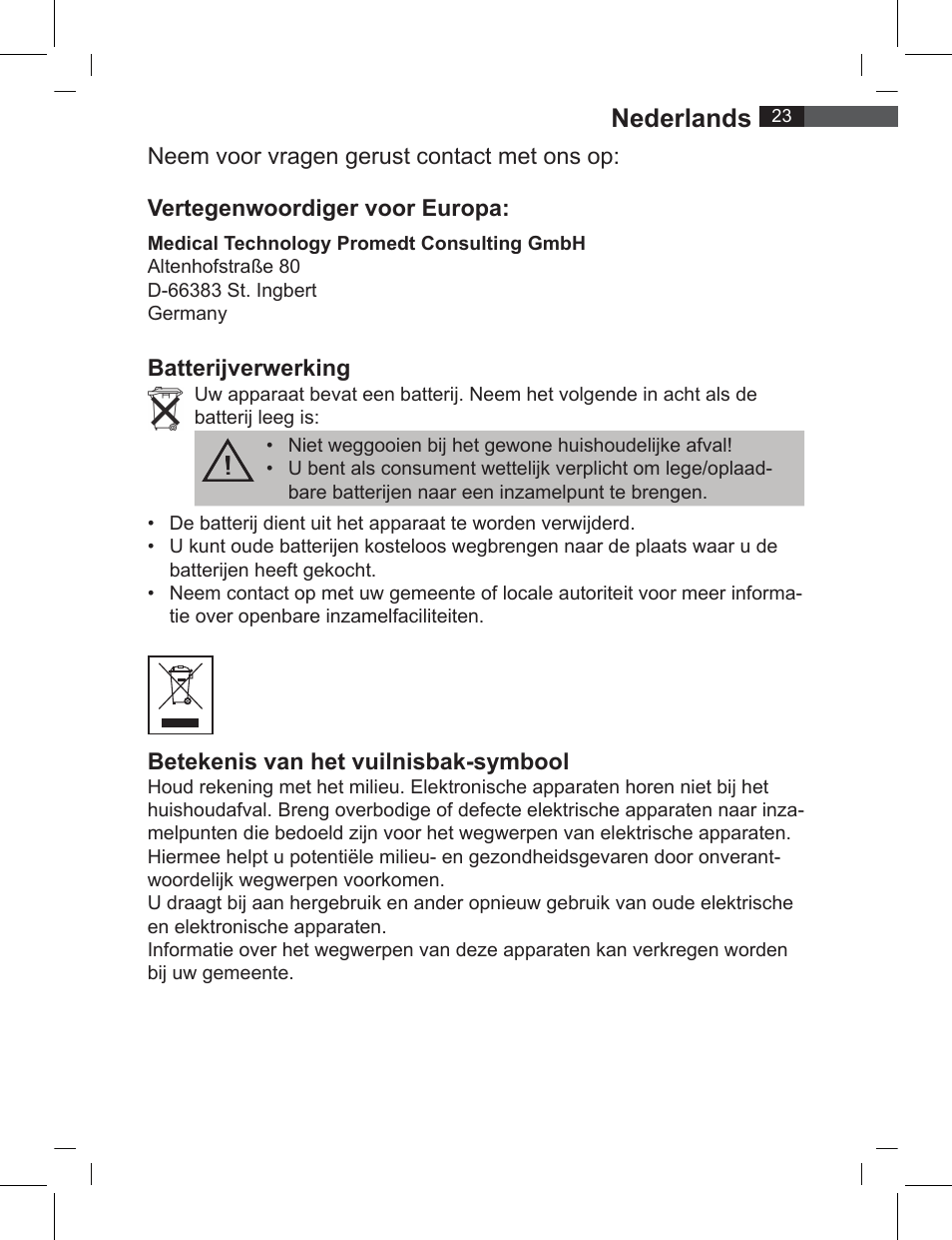 Nederlands | AEG FT 4919 User Manual | Page 23 / 114