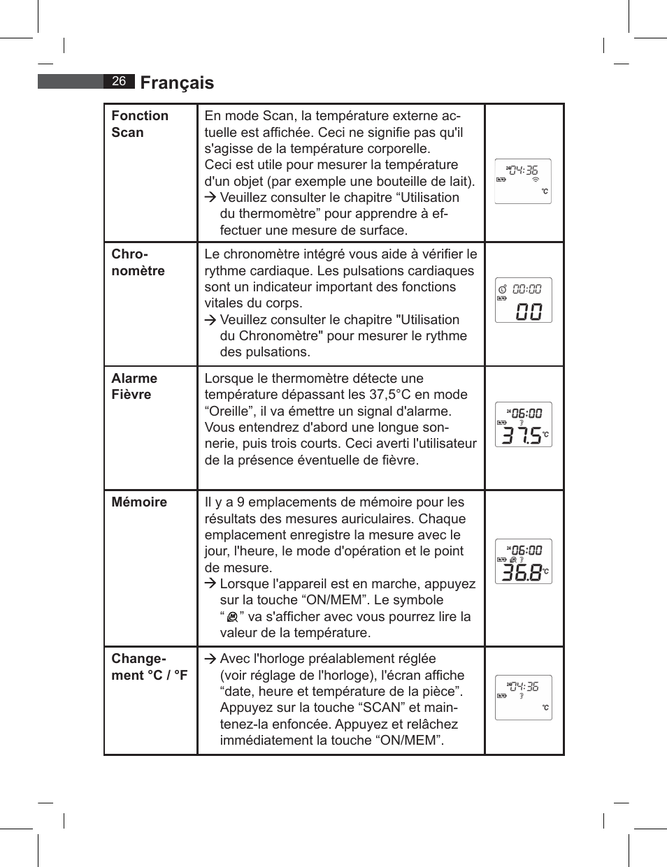 Français | AEG FT 4919 User Manual | Page 26 / 114