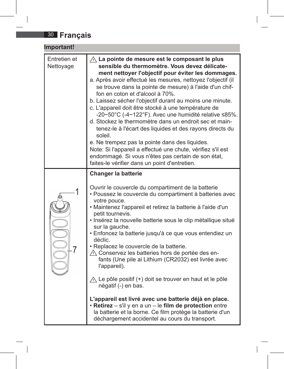 Français | AEG FT 4919 User Manual | Page 30 / 114