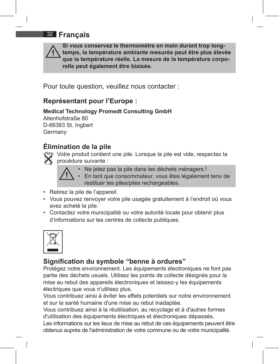 Français | AEG FT 4919 User Manual | Page 32 / 114