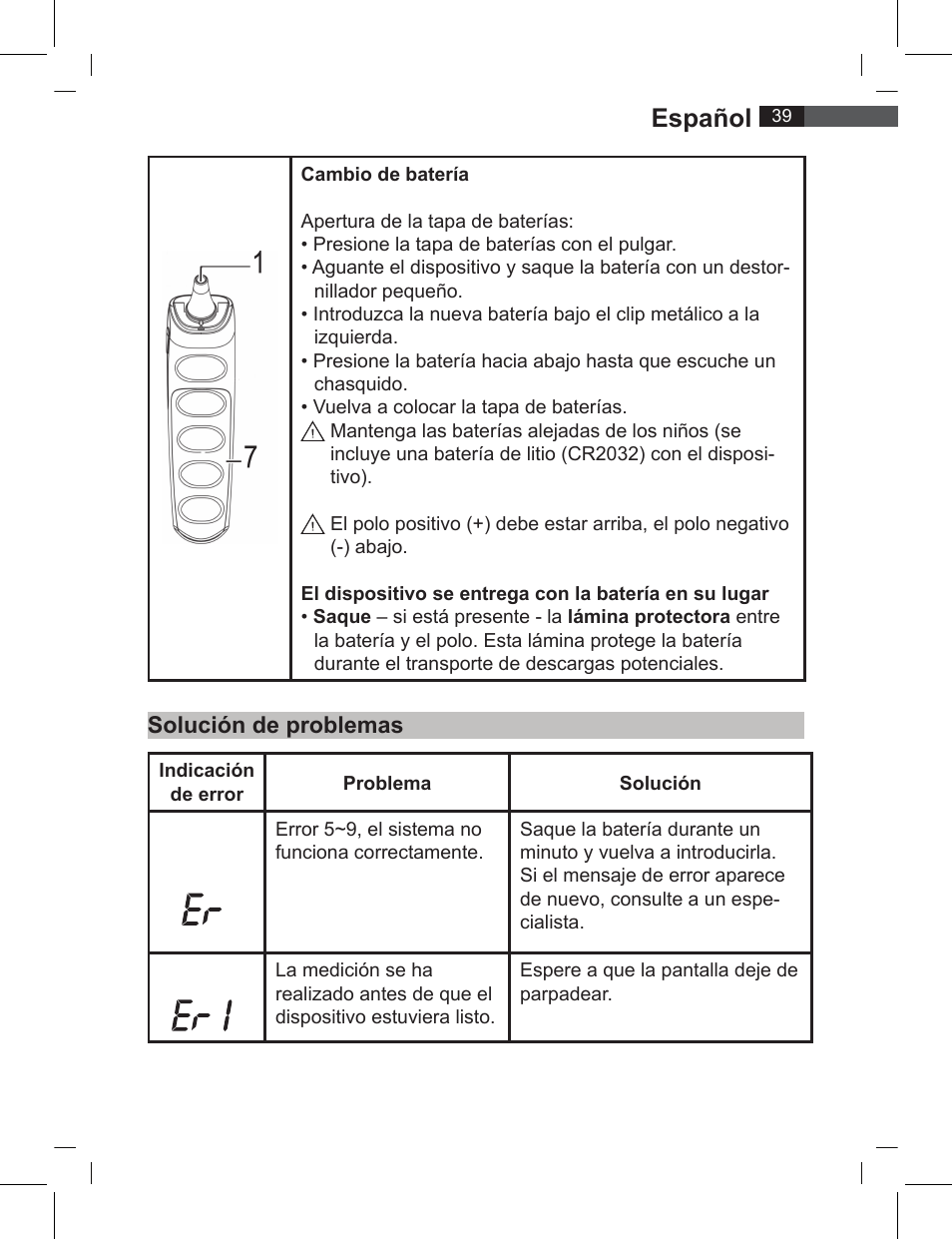 Español, Solución de problemas | AEG FT 4919 User Manual | Page 39 / 114