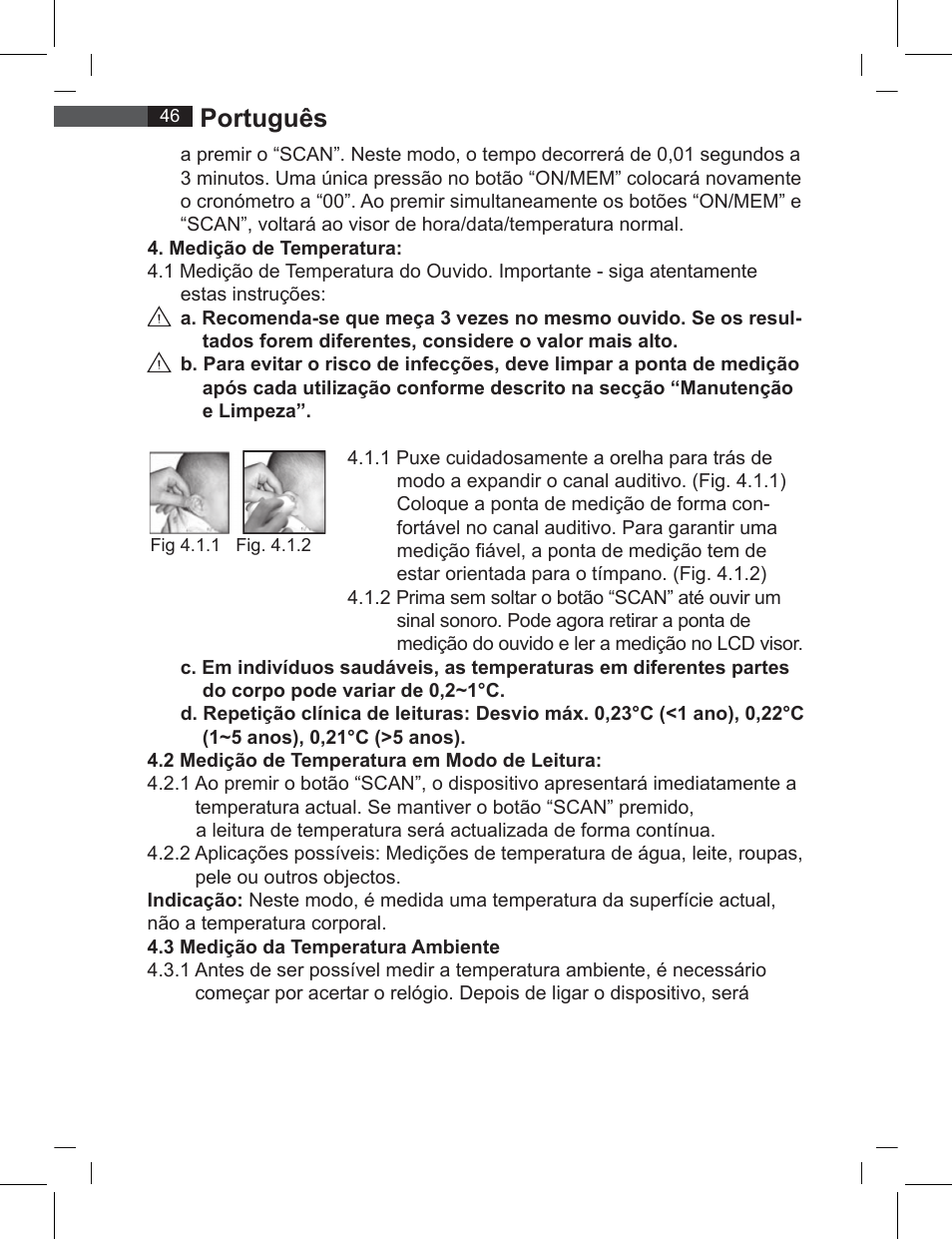 Português | AEG FT 4919 User Manual | Page 46 / 114