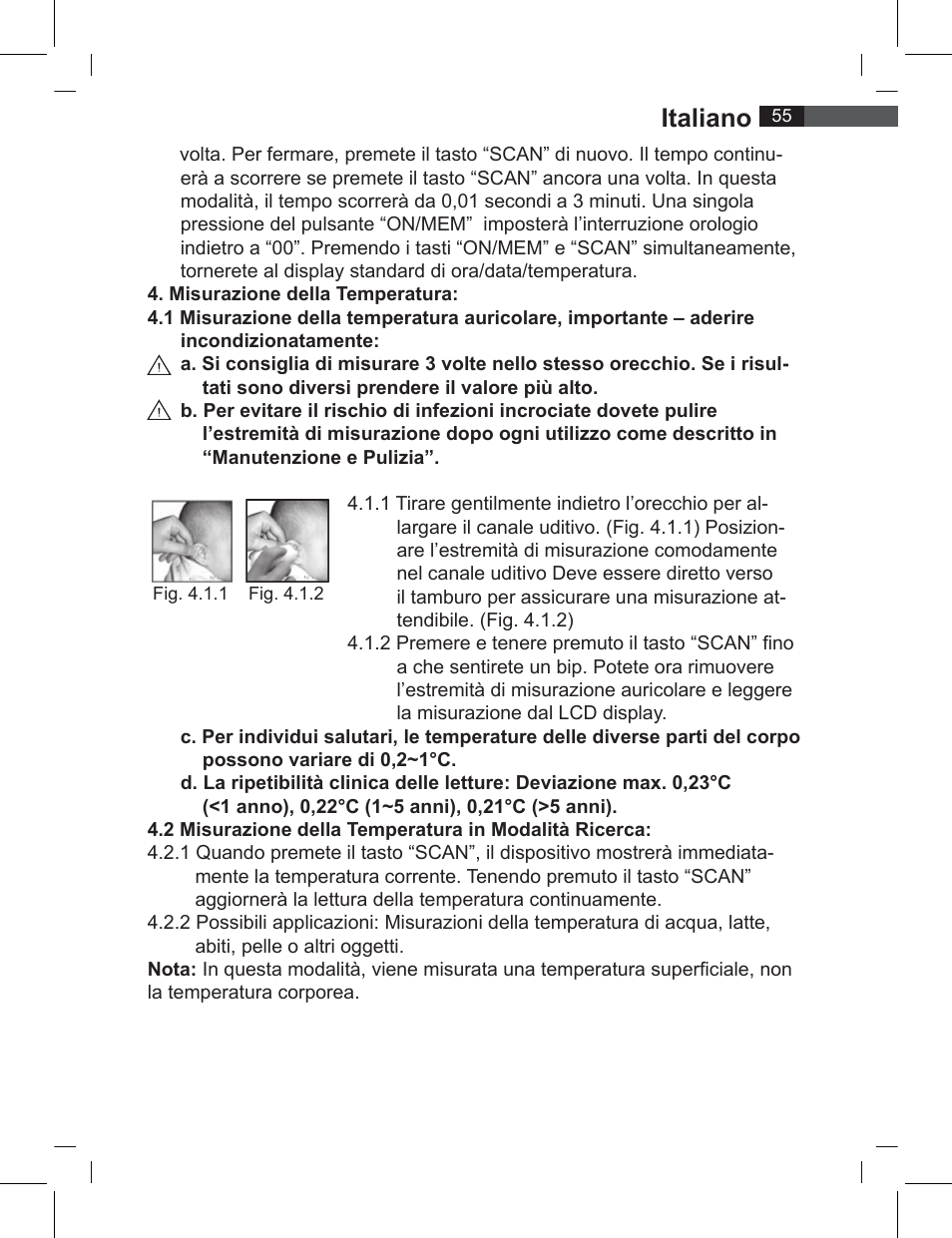 Italiano | AEG FT 4919 User Manual | Page 55 / 114