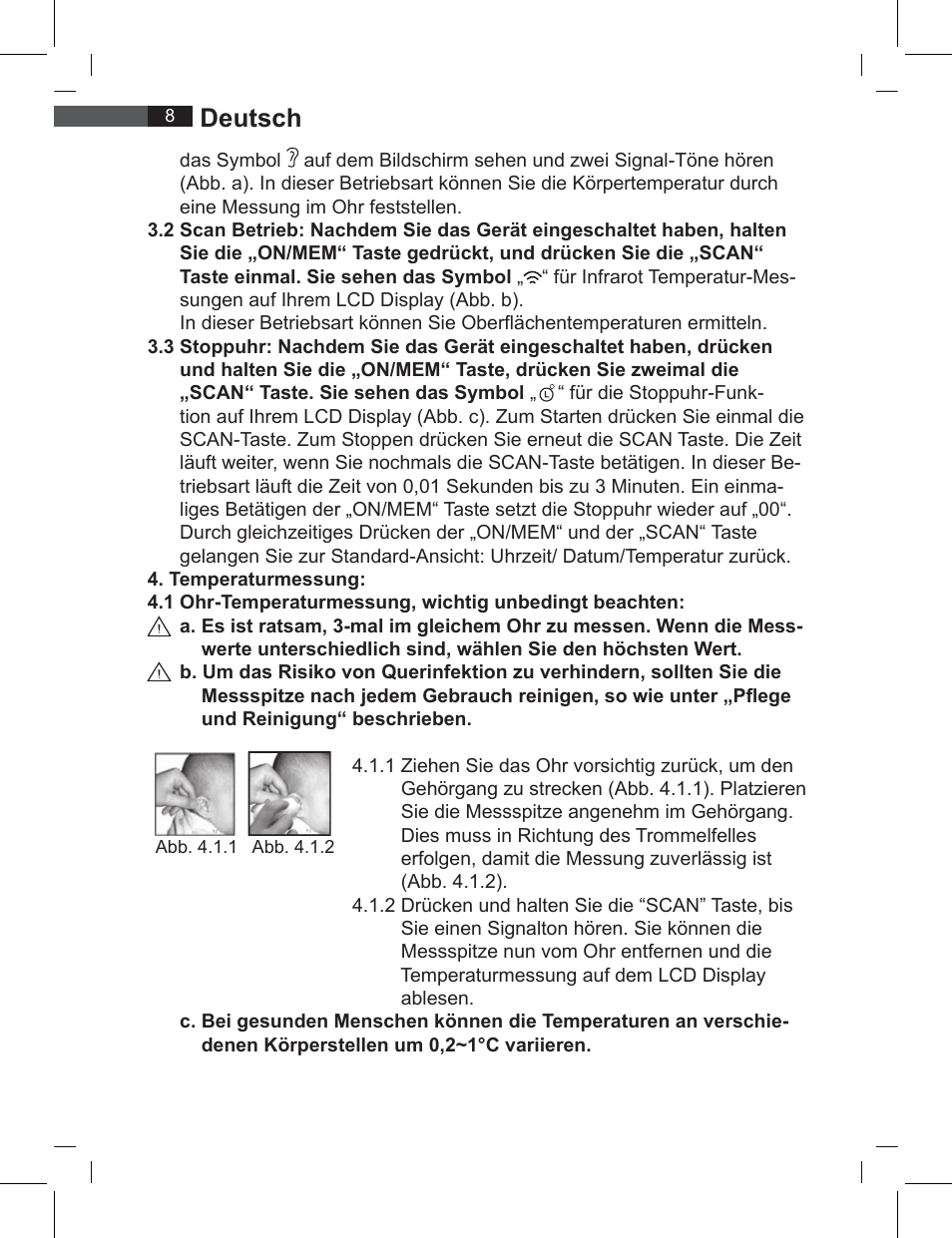 Deutsch | AEG FT 4919 User Manual | Page 8 / 114