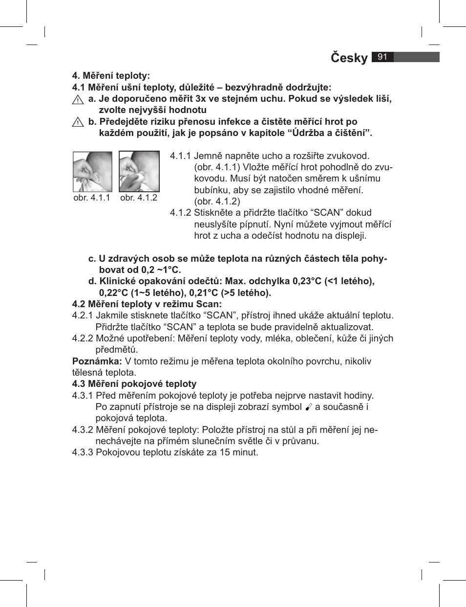 Česky | AEG FT 4919 User Manual | Page 91 / 114