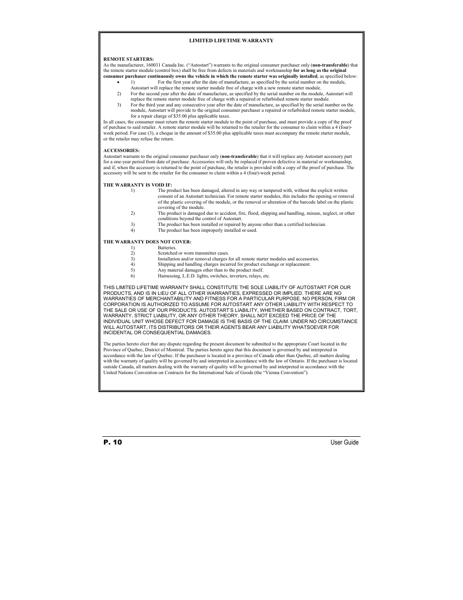 Autostart AS-1452 HF User Manual | Page 10 / 10