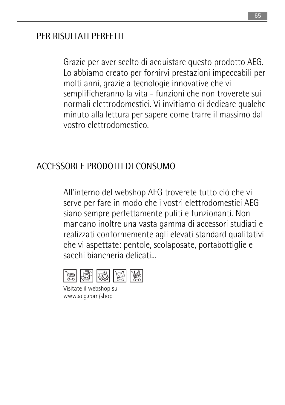 AEG AGS57200S0 User Manual | Page 65 / 84