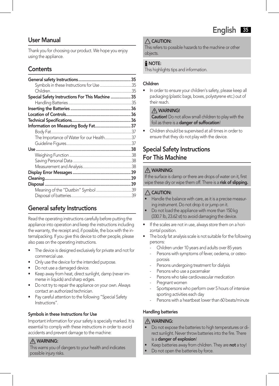 AEG PW 5570 FA User Manual | Page 35 / 62