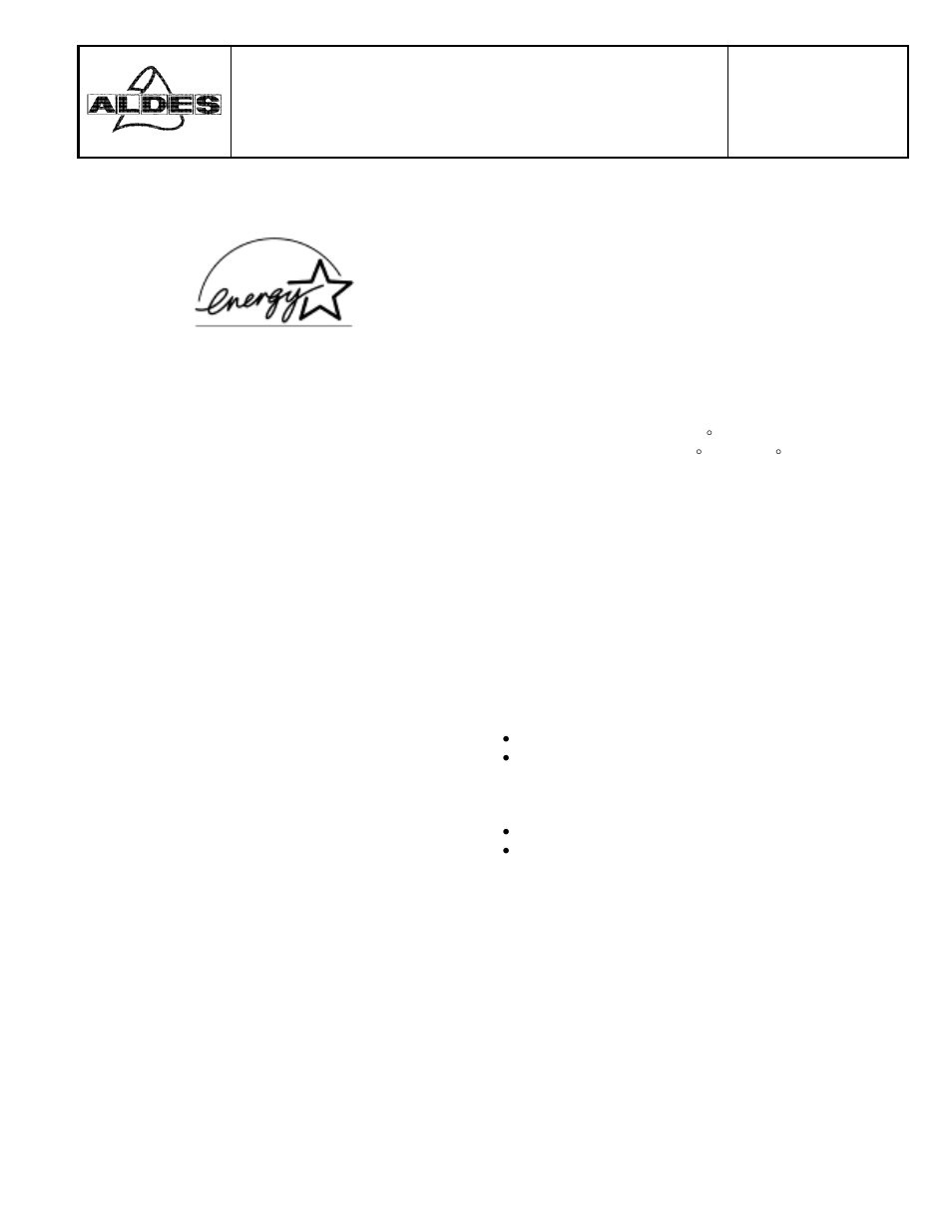 American Aldes DH-100V User Manual | 10 pages