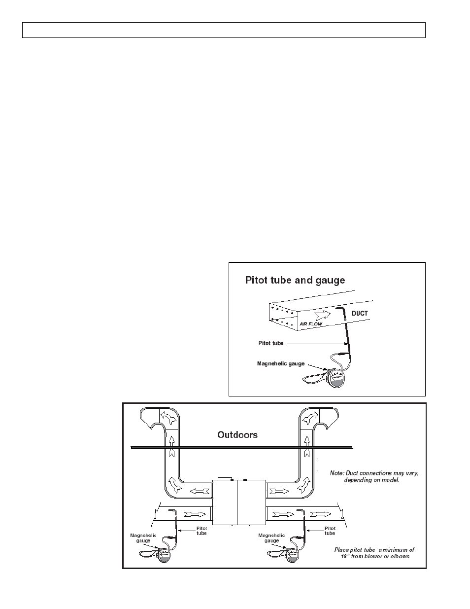 Balancing procedure, Pilot tube air flow balancing - commercial | American Aldes HRV 1500 SFD User Manual | Page 14 / 16