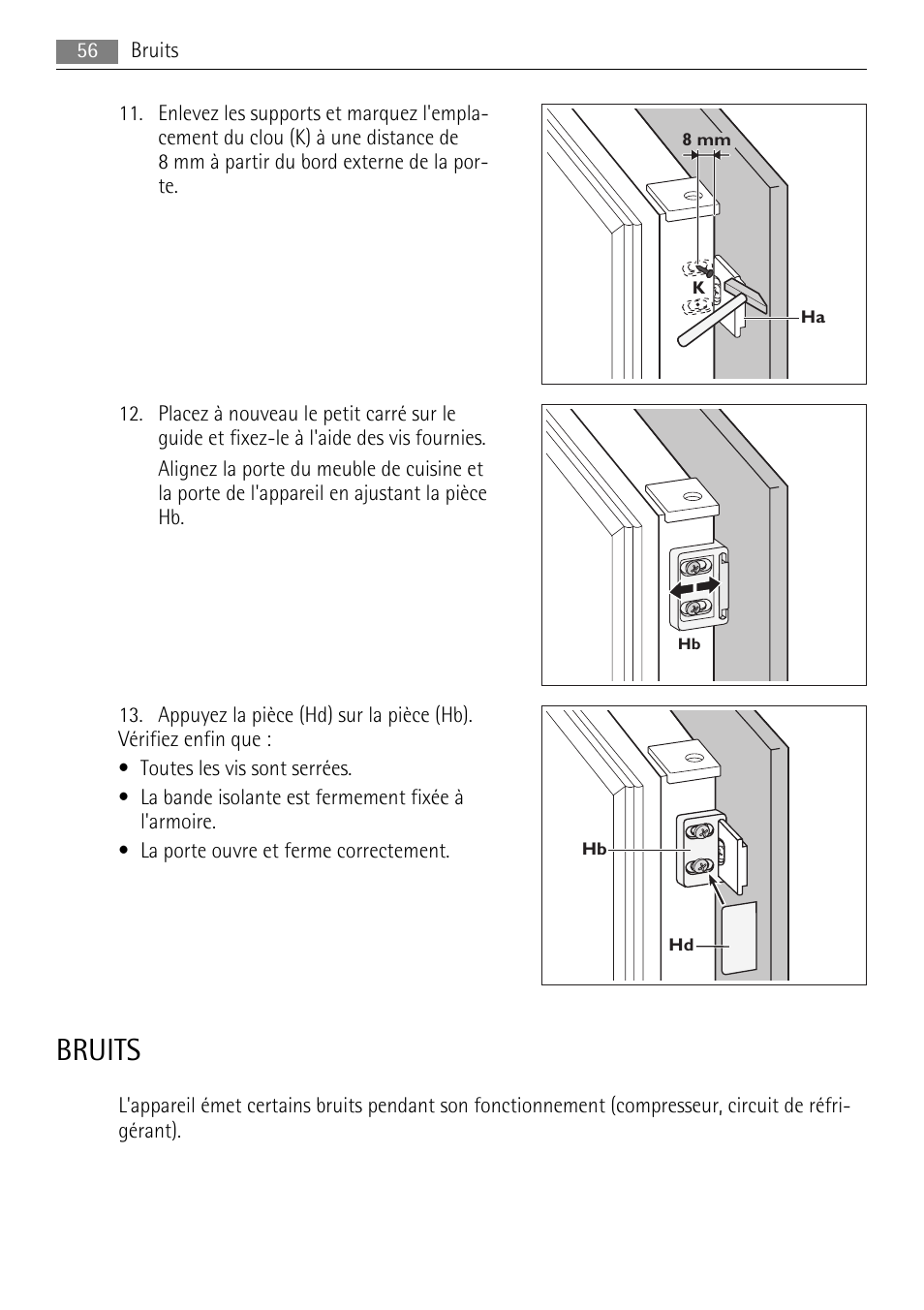 Bruits | AEG SKD81840S1 User Manual | Page 56 / 100