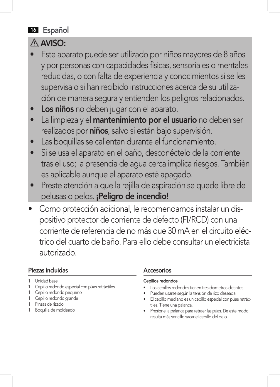 AEG HAS 5582 User Manual | Page 16 / 44