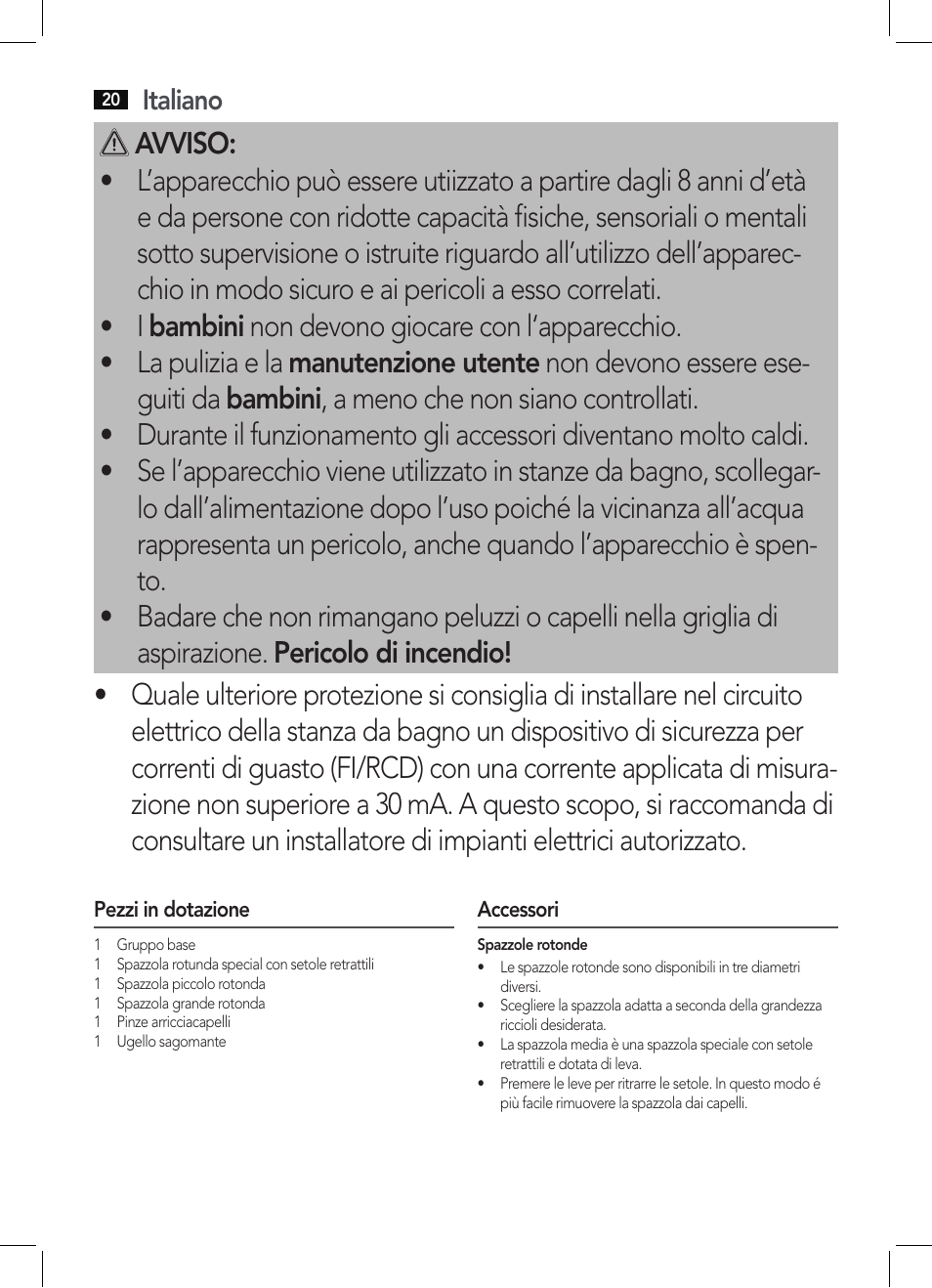 AEG HAS 5582 User Manual | Page 20 / 44
