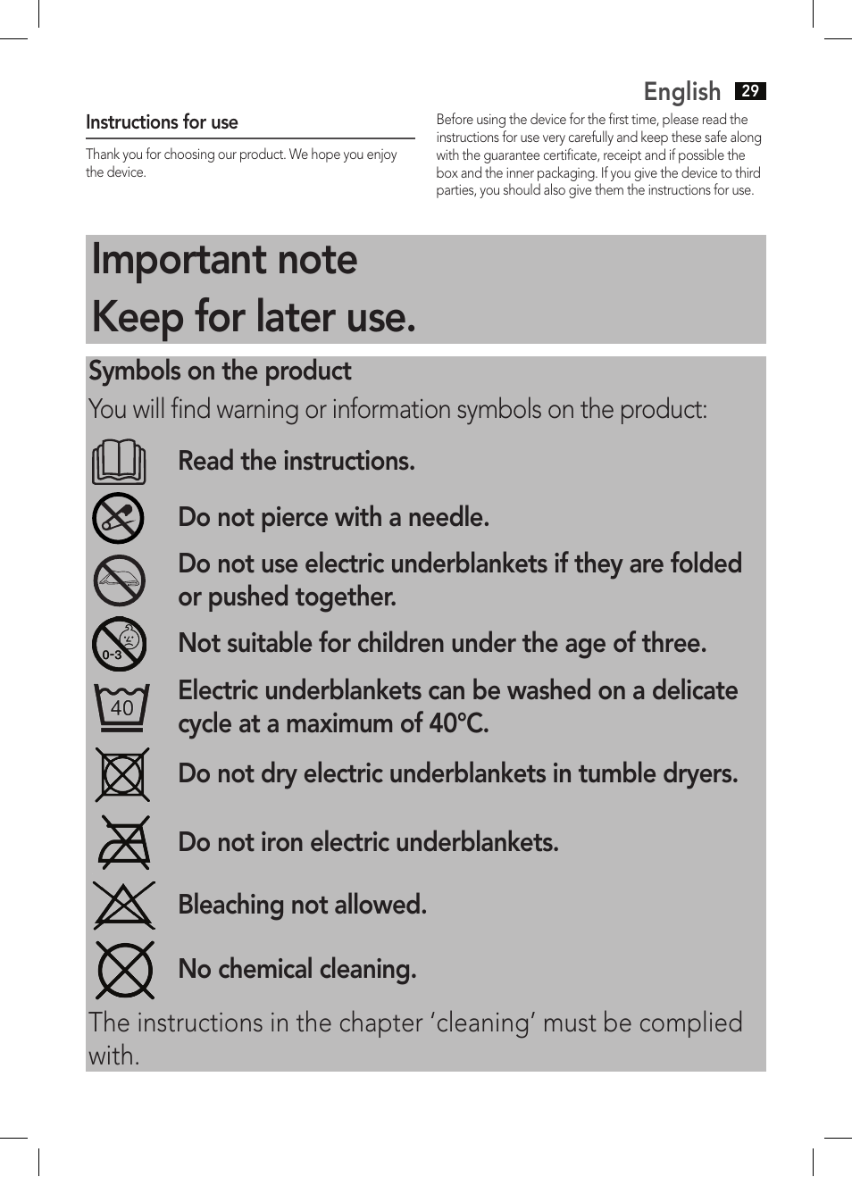 AEG WUB 5647 User Manual | Page 29 / 62