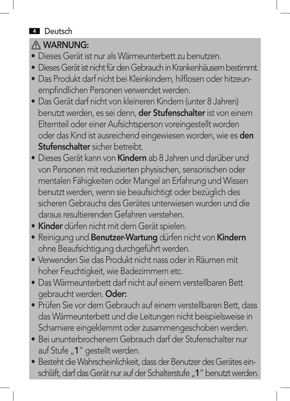 AEG WUB 5647 User Manual | Page 4 / 62