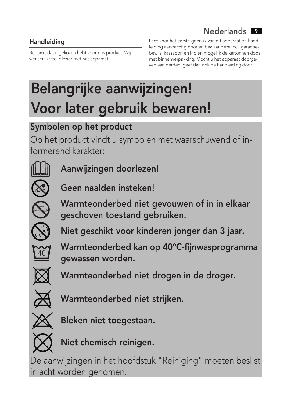 AEG WUB 5647 User Manual | Page 9 / 62