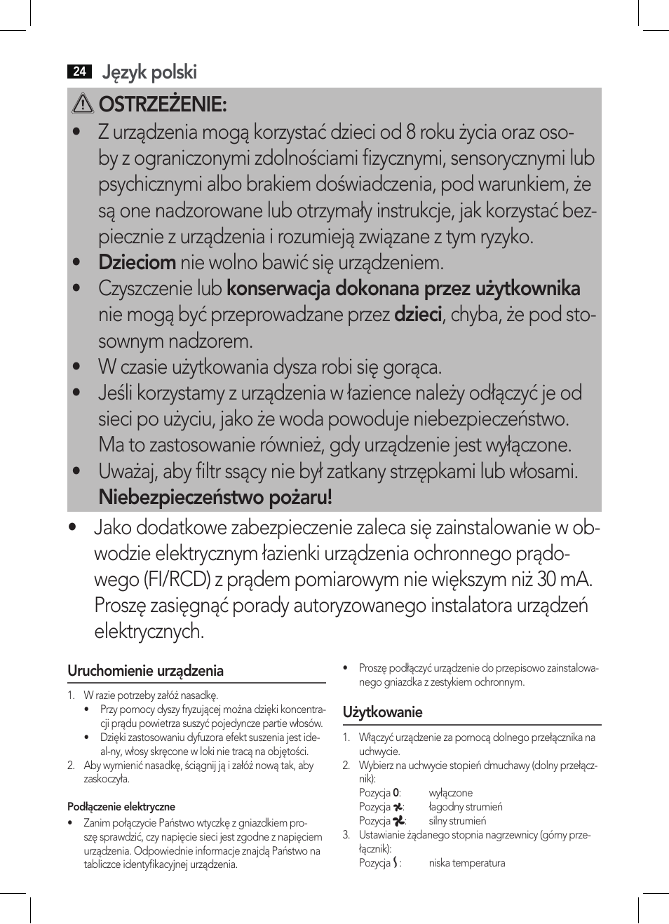 Język polski | AEG HTD 5616 User Manual | Page 24 / 40