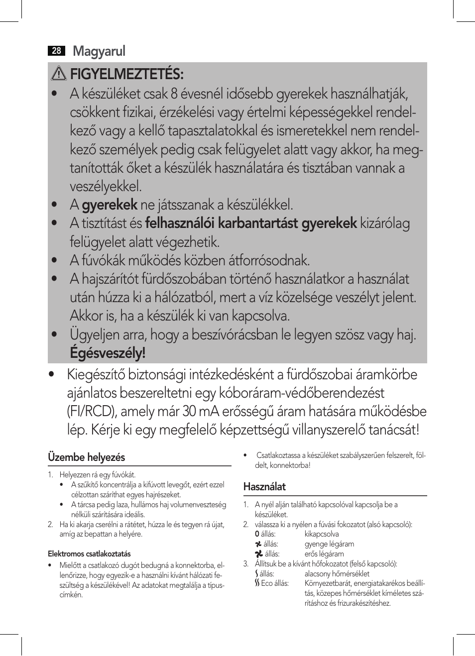 Magyarul | AEG HTD 5616 User Manual | Page 28 / 40