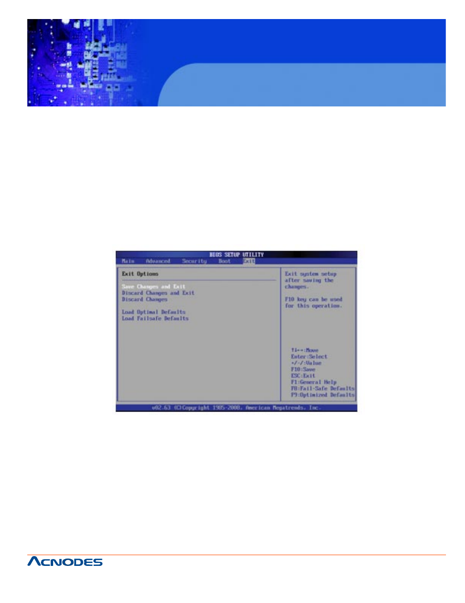 Rmc 7182, 6 exit options | Acnodes RMC 7182 User Manual | Page 97 / 103