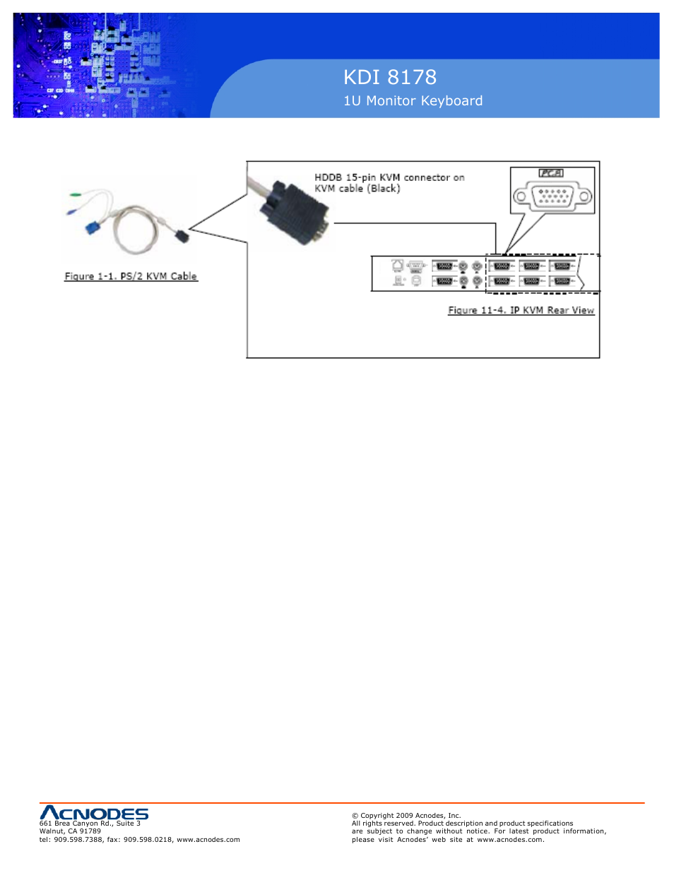 Kdi 8178 | Acnodes KDI 8178 User Manual | Page 3 / 3