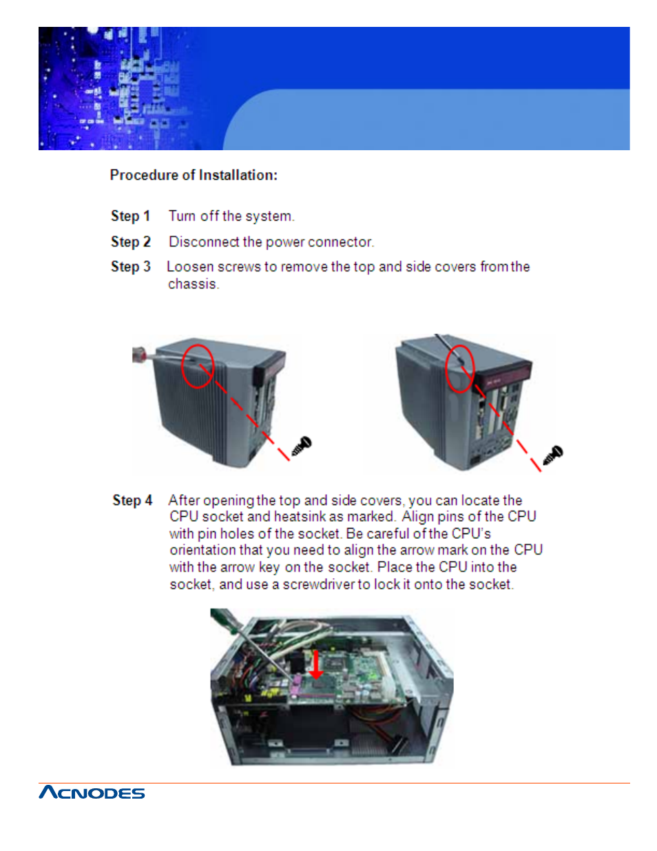 Fes 8912, Fanless embedded controller | Acnodes FANLESS EMBEDDED CONTROLLER FES 8912 User Manual | Page 3 / 10