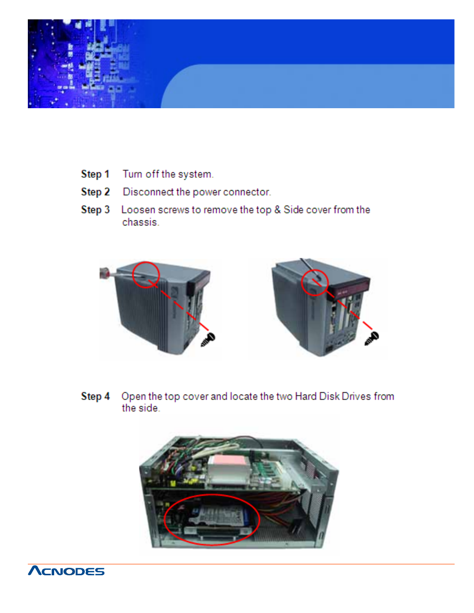 Fes 8912, Installing the hard disk drive, Fanless embedded controller | Acnodes FANLESS EMBEDDED CONTROLLER FES 8912 User Manual | Page 7 / 10