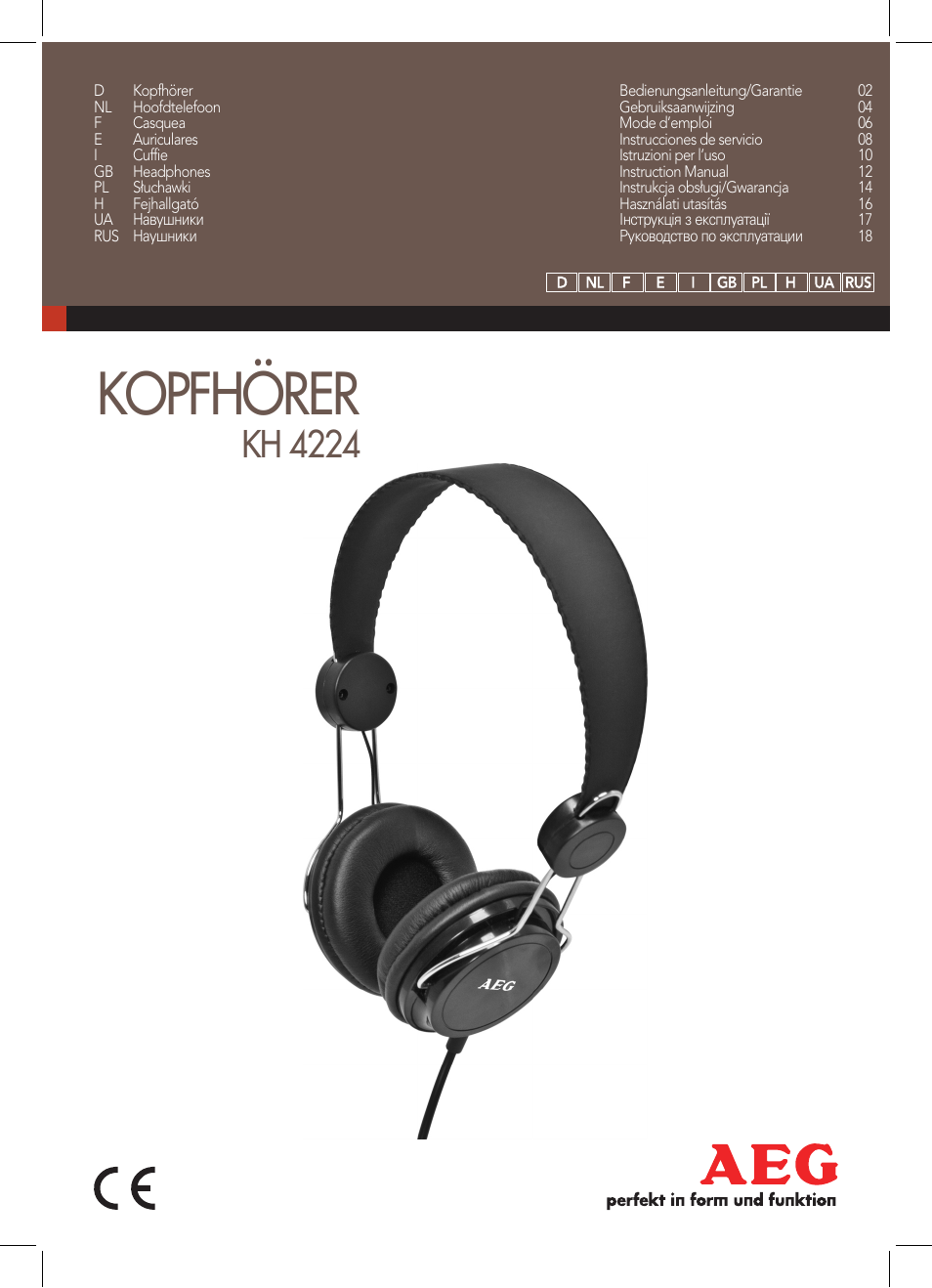AEG KH 4224 User Manual | 20 pages