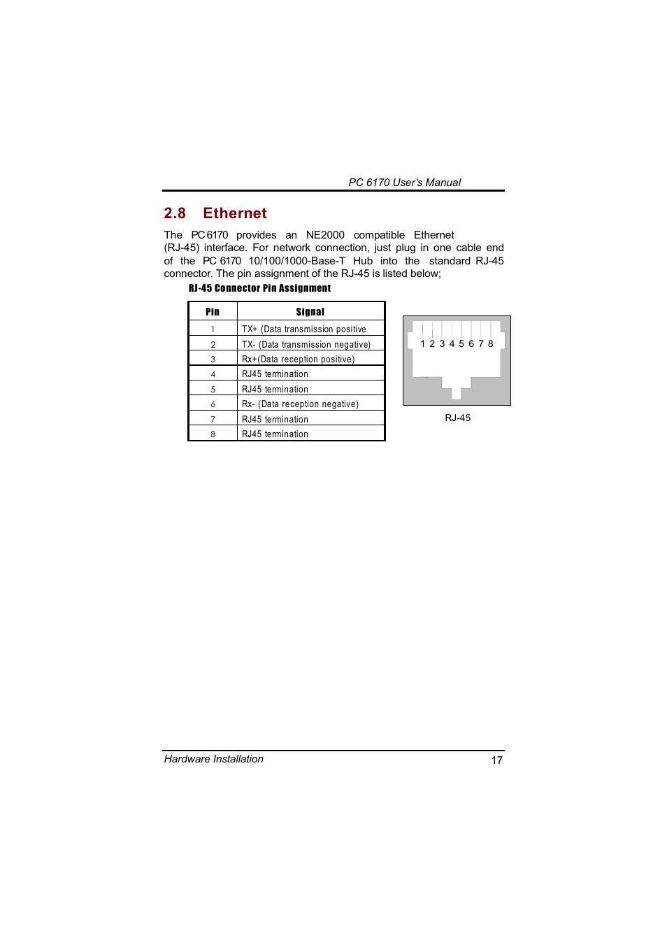 8 ethernet | Acnodes PC 6170 User Manual | Page 25 / 75