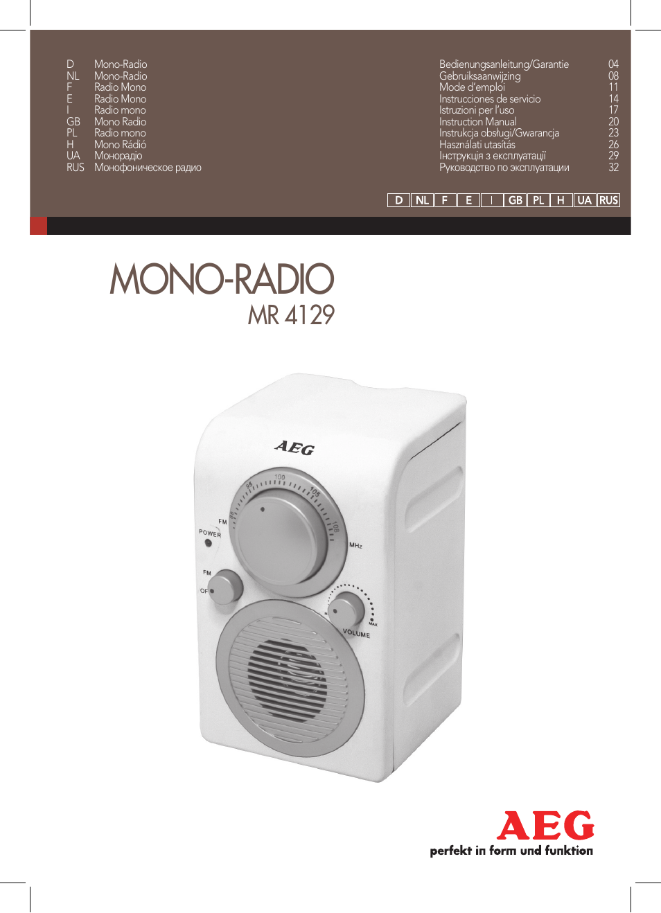AEG MR 4129 User Manual | 38 pages