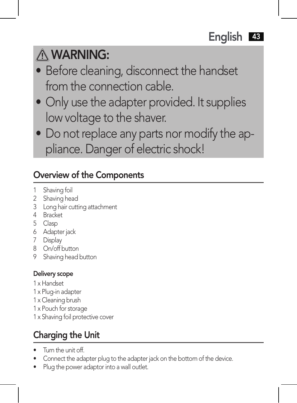 English | AEG HR 5655 User Manual | Page 43 / 82