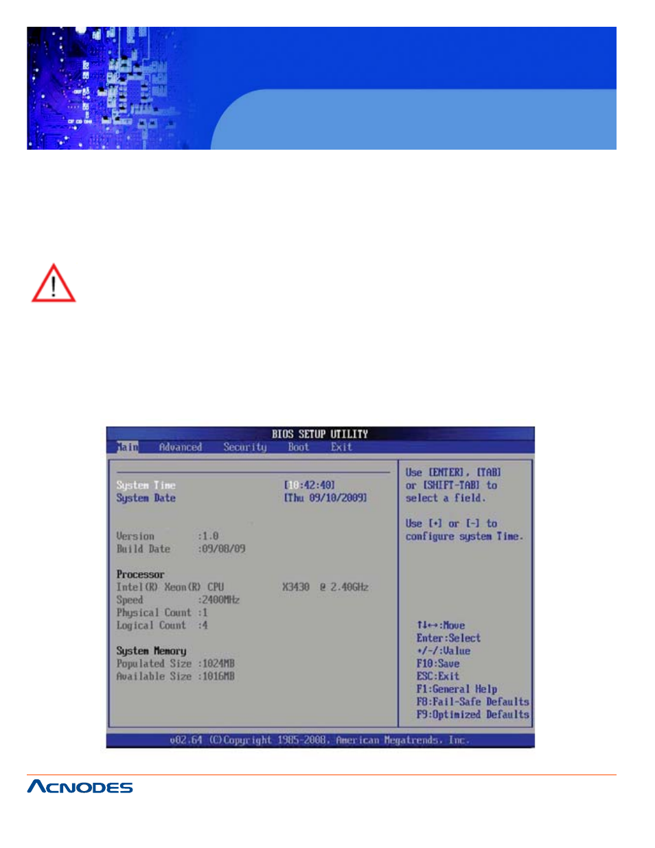 Rmc 7189, 2 main setup | Acnodes RACKMOUNT SYSTEM RMC 7189 User Manual | Page 68 / 98