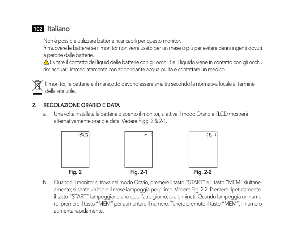 Italiano | AEG BMG 5610 User Manual | Page 102 / 246