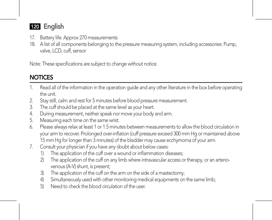 Notices, English | AEG BMG 5610 User Manual | Page 120 / 246