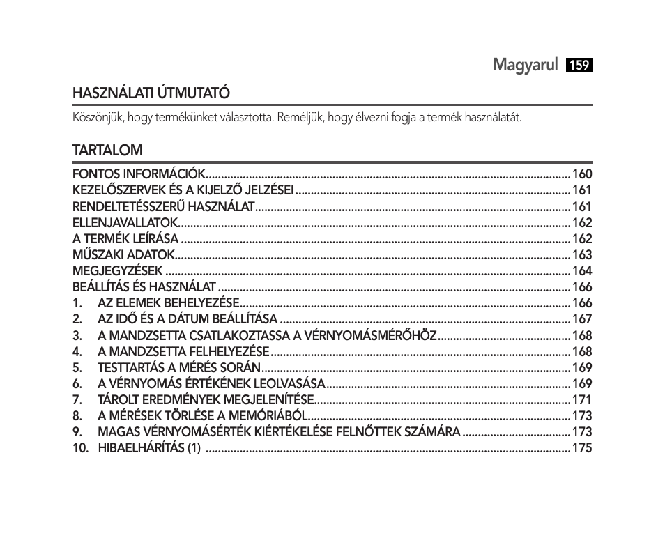 Magyarul | AEG BMG 5610 User Manual | Page 159 / 246