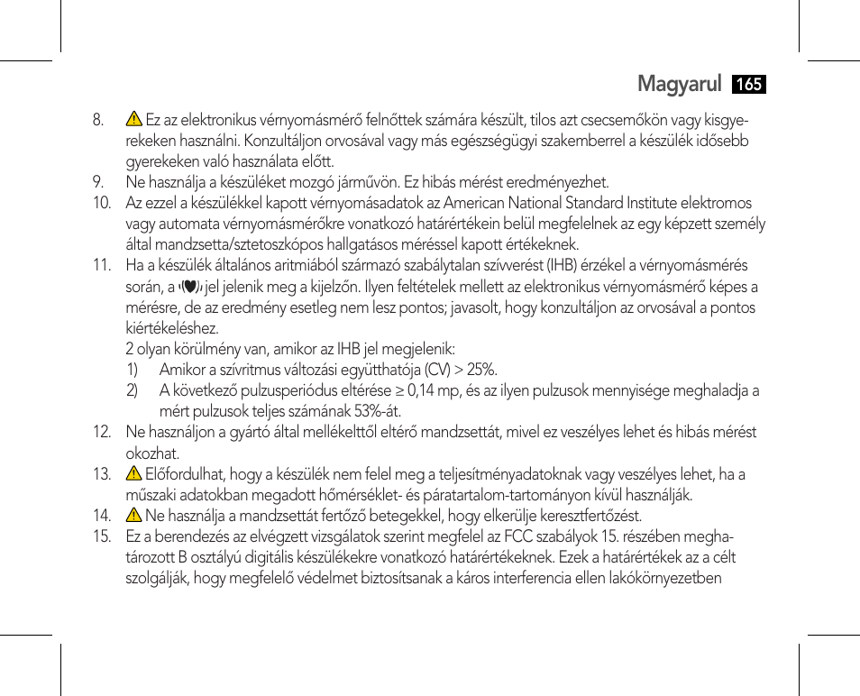 Magyarul | AEG BMG 5610 User Manual | Page 165 / 246