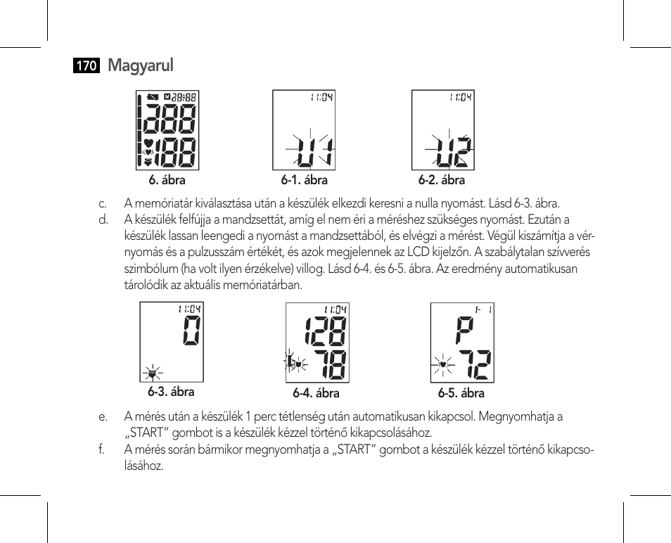 A mérések törlése a memóriából, Magyarul | AEG BMG 5610 User Manual | Page 170 / 246