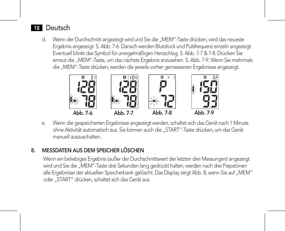 Deutsch | AEG BMG 5610 User Manual | Page 18 / 246