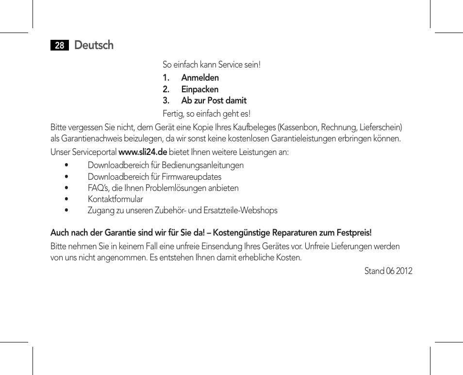 Deutsch | AEG BMG 5610 User Manual | Page 28 / 246