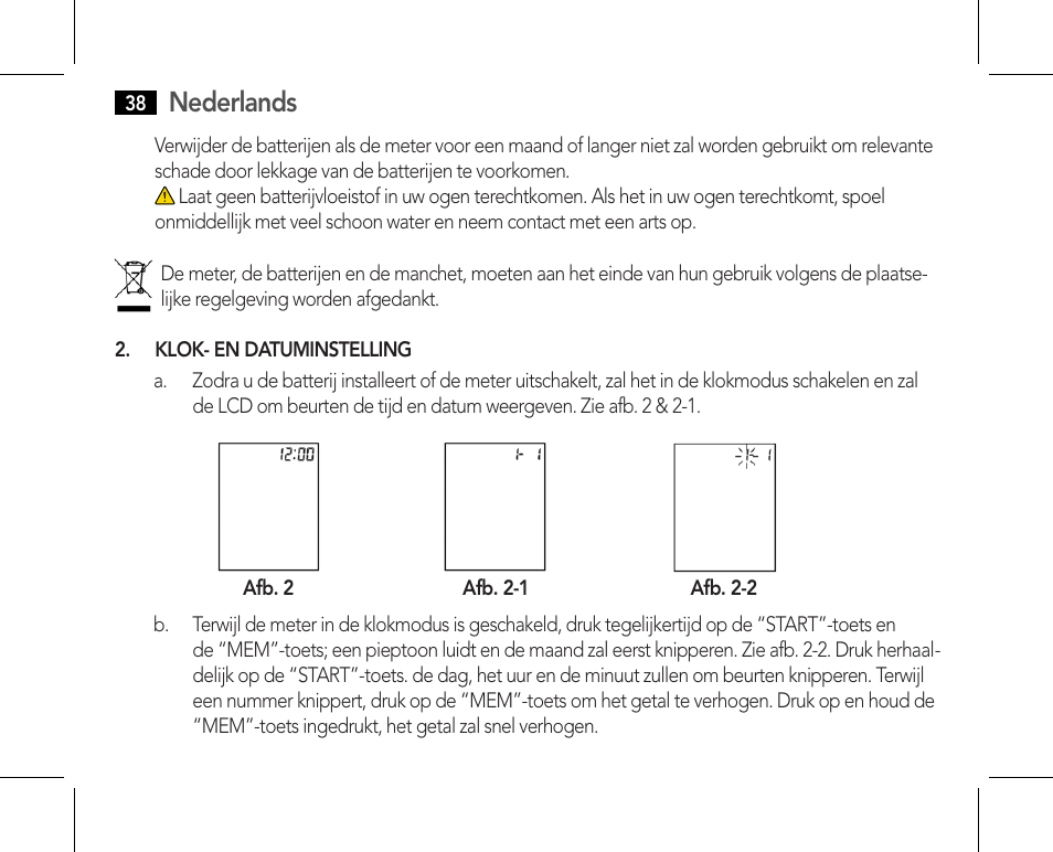 Nederlands | AEG BMG 5610 User Manual | Page 38 / 246