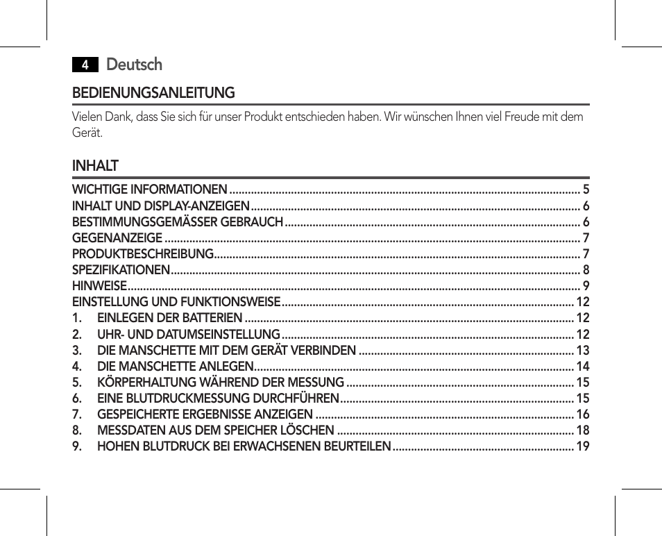 Deutsch | AEG BMG 5610 User Manual | Page 4 / 246