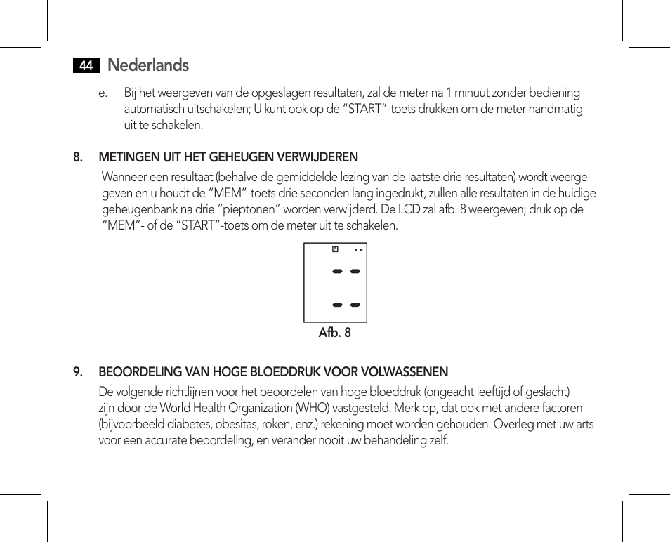 Problemen oplossen (1), Nederlands | AEG BMG 5610 User Manual | Page 44 / 246