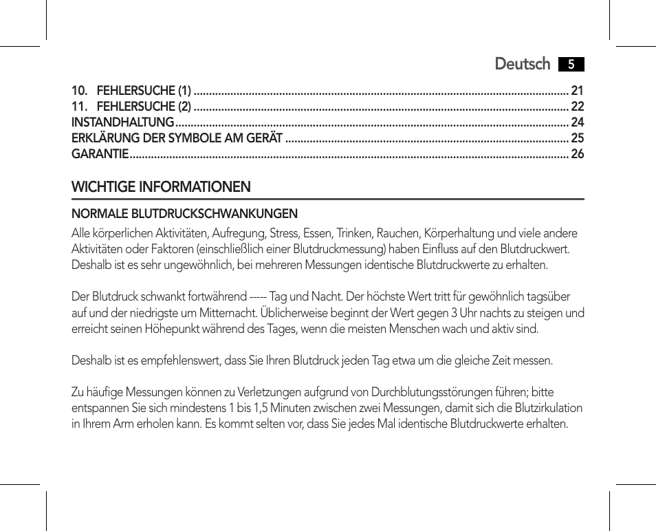 Wichtige informationen, Deutsch | AEG BMG 5610 User Manual | Page 5 / 246