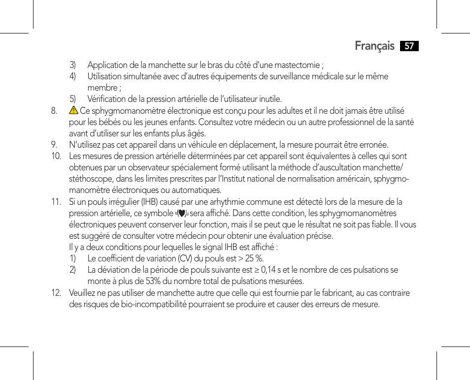 Chargement de la pile, Français | AEG BMG 5610 User Manual | Page 57 / 246